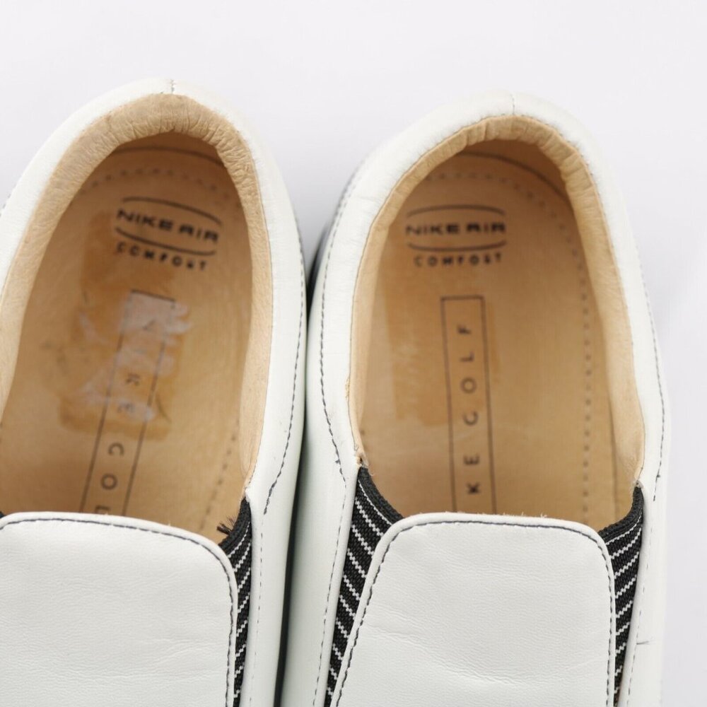VTG Nike Womens Air Presto Golf Shoe Size 8 White Slip On Soft Spikes Verdana - Picture 10 of 12